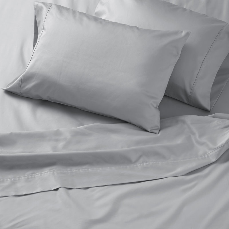 Ensemble de draps 100% coton 500 fils, Double, Tempête de nuages