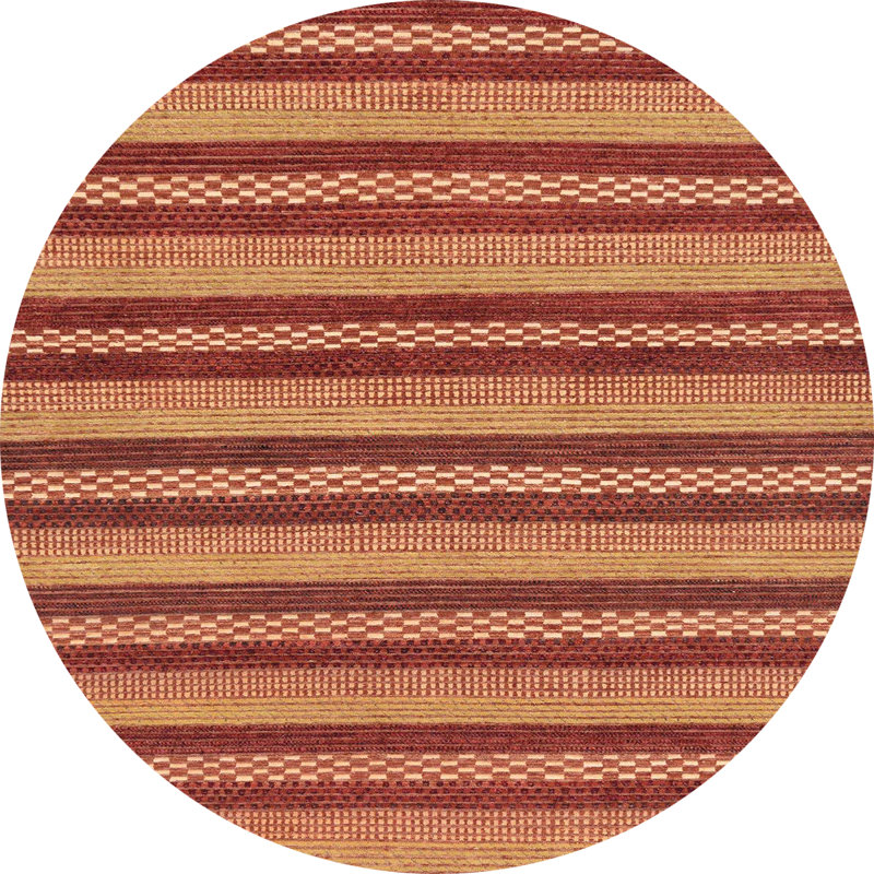 Abstract Indoor Rug, Round 7'