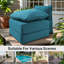 Ensemble de coussin de siège et de dossier en polyester résistant aux intempéries Deb-974621529-988359218-981643829