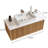 Modern 35.4" Single Bathroom Vanities,Floating Vanitiy with White Table top, Solid Wood Cabinet, Pre-Assembled-80570922-80570924