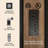 King Size Platform Bed Frame With 2-tier Storage Headboard/ Charging Station,Light Brown-98975042-98975039