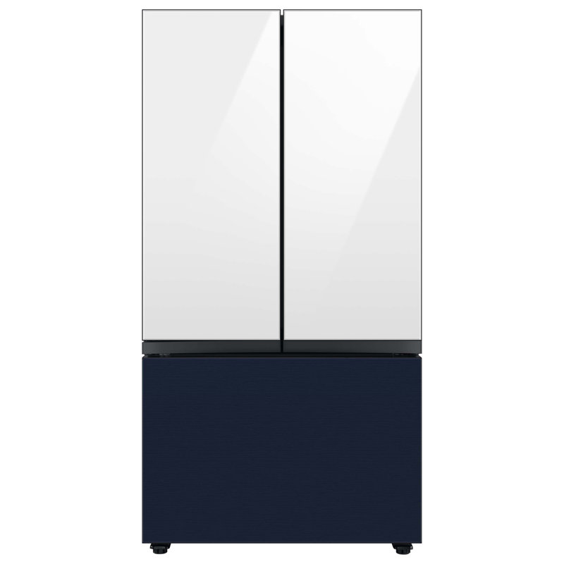 Samsung 24 cu. ft. Smart Bespoke 3-Door French-Door Refrigerator with Customizable Panel Colors and AutoFill Water Pitcher in Custom Panel-Ready