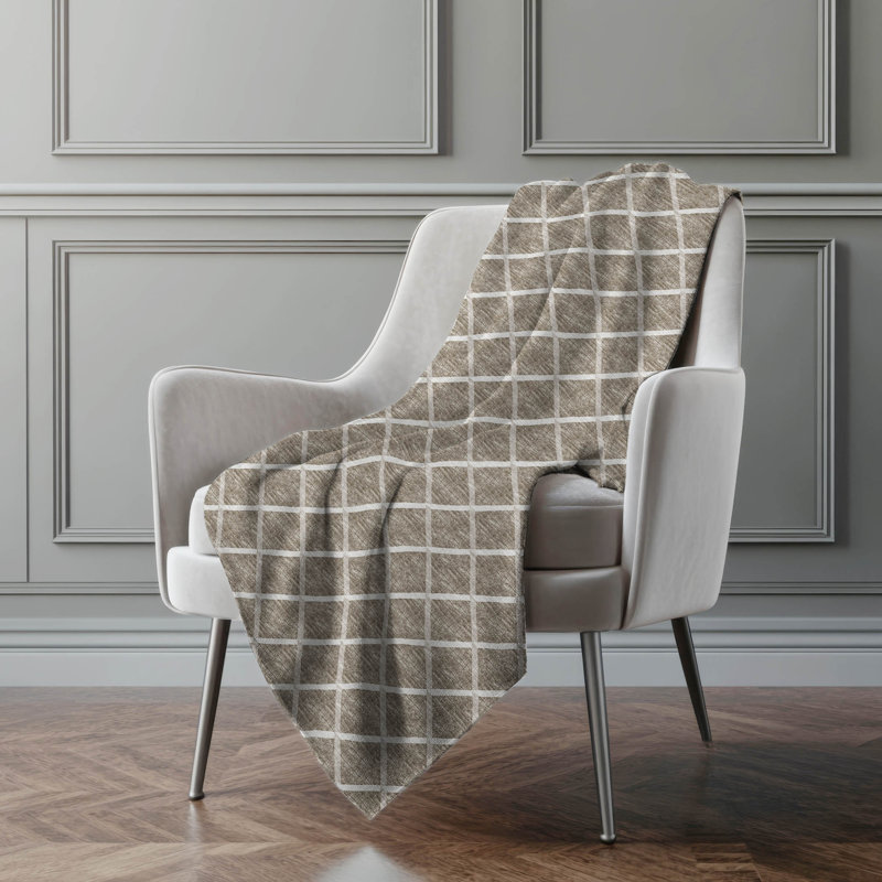 Couverture en sherpa brun One Pixie Street, 127 x 178 cm, brun, Beige; moka
