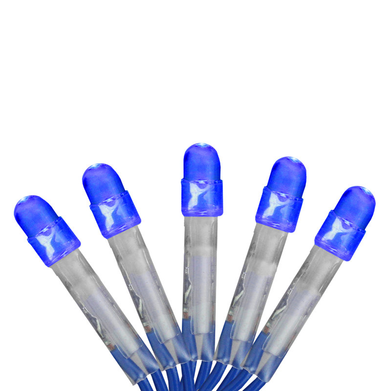 2' x 8' LED Net Style Tree Trunk Wrap Christmas Lights, Blue