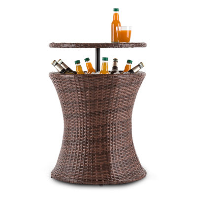 Round Wicker Outdoor Bistro Table , 50cm cm W 50cm cm D