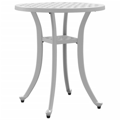 Patio Table White Diameter18.9\"X20.9\" Aluminum by Wildon Home