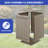 Edrosie Inc 21.5 " W 51 Gallons Water Resistant Resin Lockable Deck Box-101071031