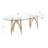 Grandeur Tempered Glass Dining Set-702308019-702308017