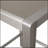 43 Inch Outdoor Aluminum Frame Bar Table With Top, Weather-Resistant And Durable For Patio Use