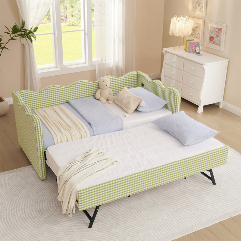 Lit de jour Cozy Gingham, Vert