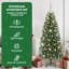 Christmas Bauble Set with 150 LEDs 61 pcs Plastic-302969986