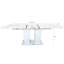 Table extensible moderne en marbre blanc pour 6 à 10 personnes