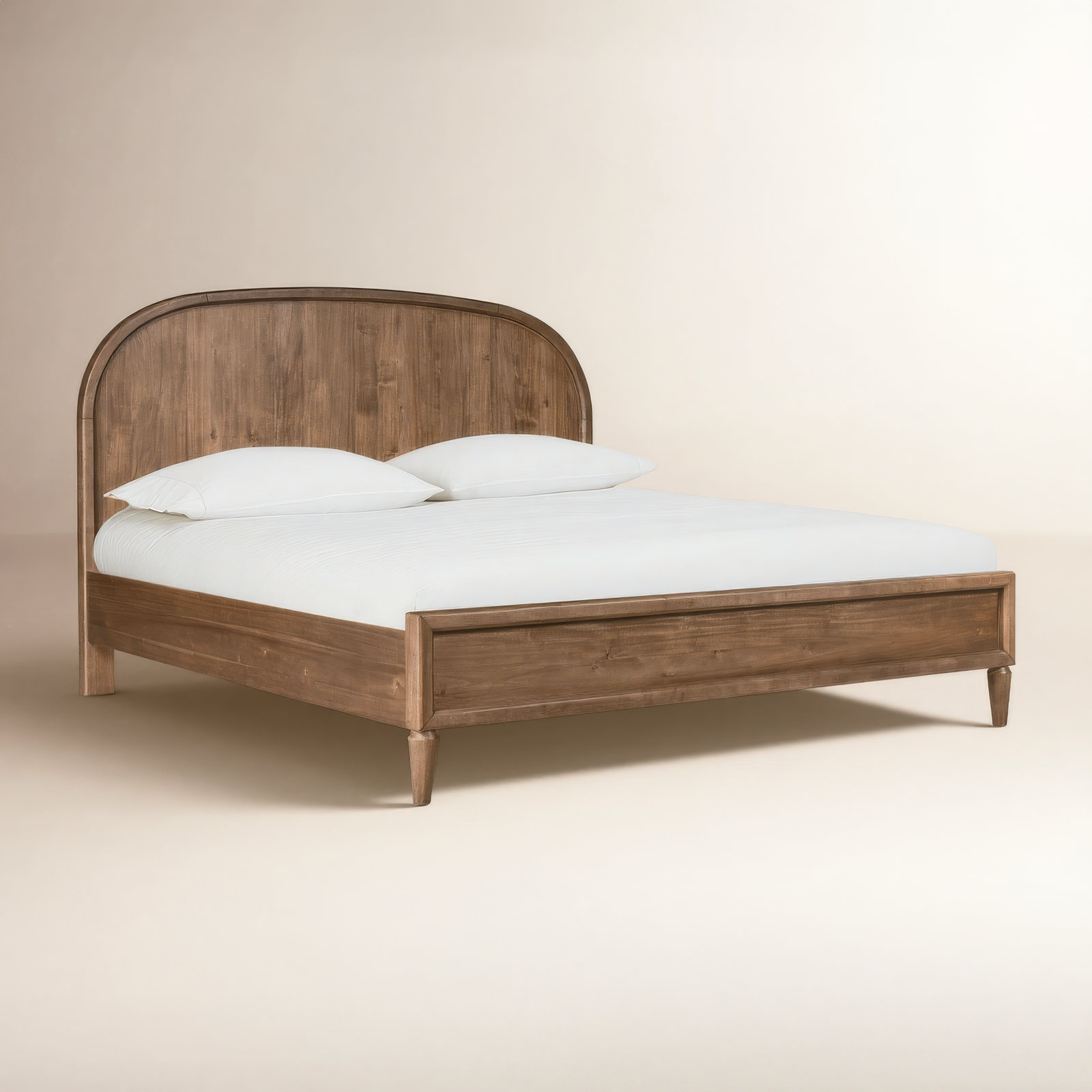 August Solid Wood Bed, King
