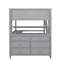 Lit mezzanine avec tiroirs et bureau, lit mezzanine en bois avec tablettes-1802732716-1802732717