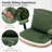 Criss Cross Legged Office Chair with Wheels,Wide Office Desk Chair with Flipable Back Cushion,Mid Back Ergonomic Computer Chairs(Forest Green))-163819052