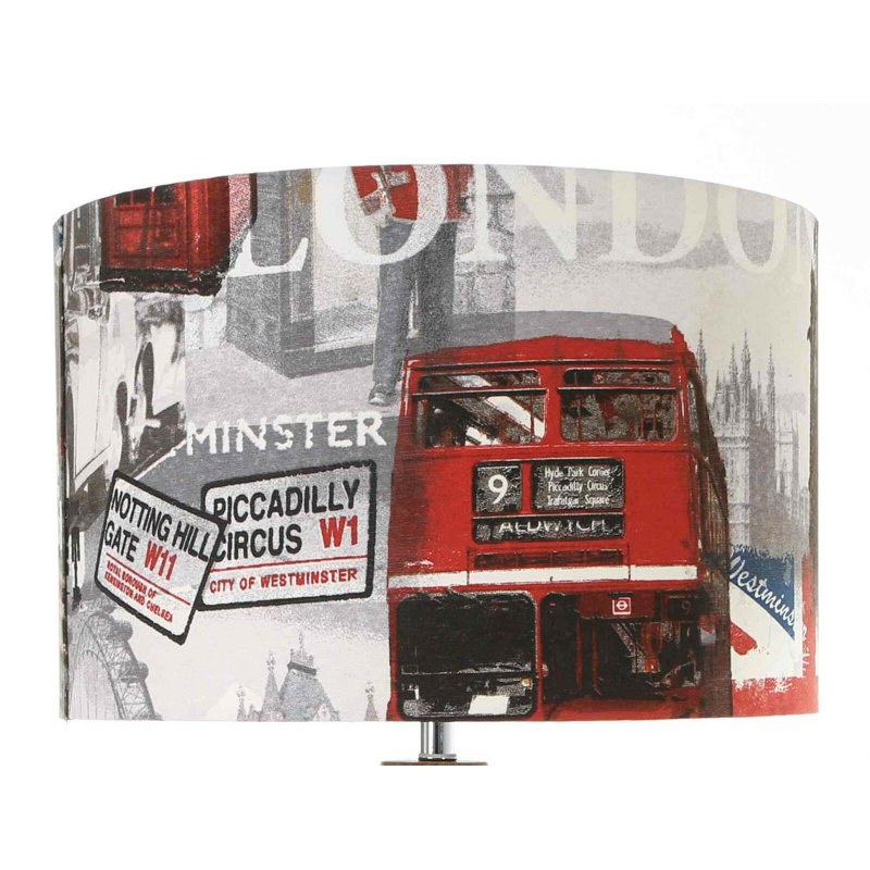 20cm H Cotton Drum Pendant Shade ( Screw On ) in A