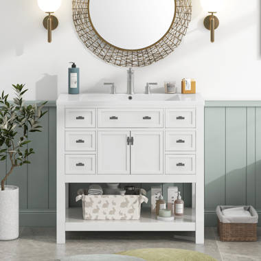 Wildon Home® Kalessa Wall Bathroom Storage Furniture Set