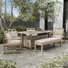 Ensemble de patio complet pour 6 personnes avec coussins Wailey