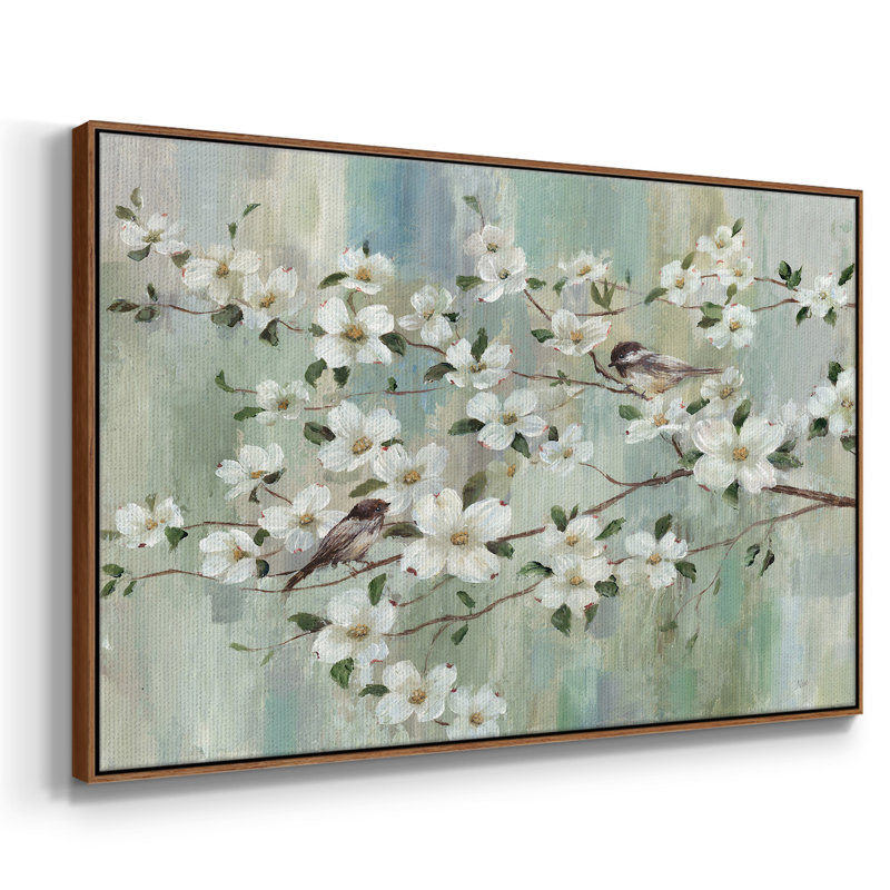 Spring's Song, reproduction d'art sur toile, H 25 po x l 37 po x P 2 po, Noyer