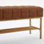 Banc de rangement en tissu