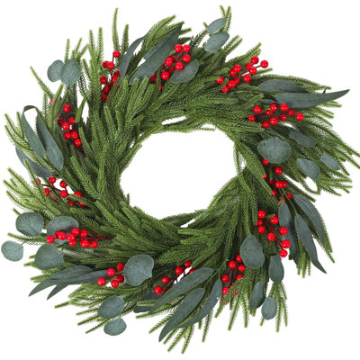 Couronne de porte 15,75 po Eucalyptus