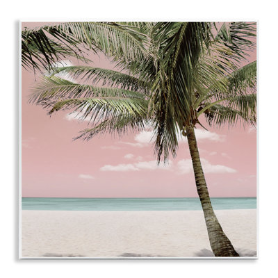 Plaque murale Quiet Escape Pink Coast, design par Natalie Carpentieri