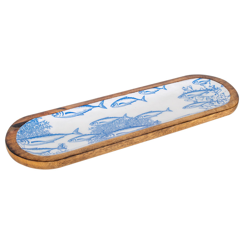 Ottilie Solid + Manufactured Wood Decorative Plate 1