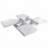 Square Marble Veneer Coffee Table