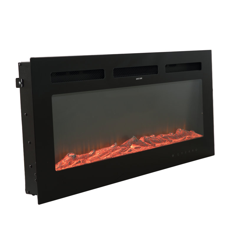 Rayva Classic Built-in or Wall-Mounted Direct Vent Electric Fireplace Insert, 16.54" H x 36" W x 4.33" D