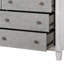 Commode Katia gris rustique et blanc vieilli