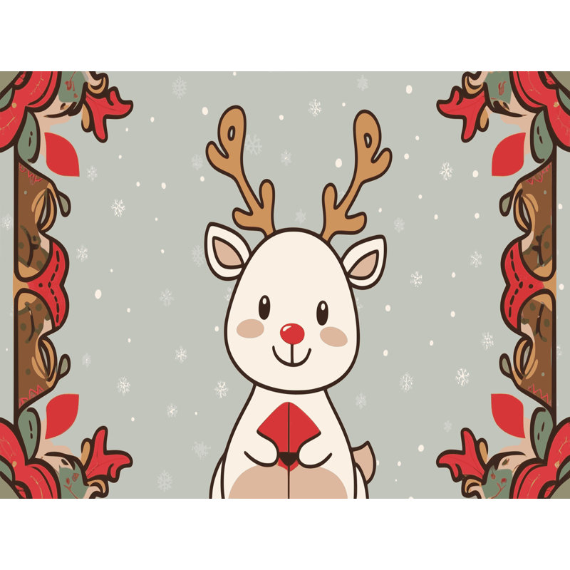 Tapis vacances de Noël The Holiday Aisle®, Rectangulaire 2 pi x 3 pi