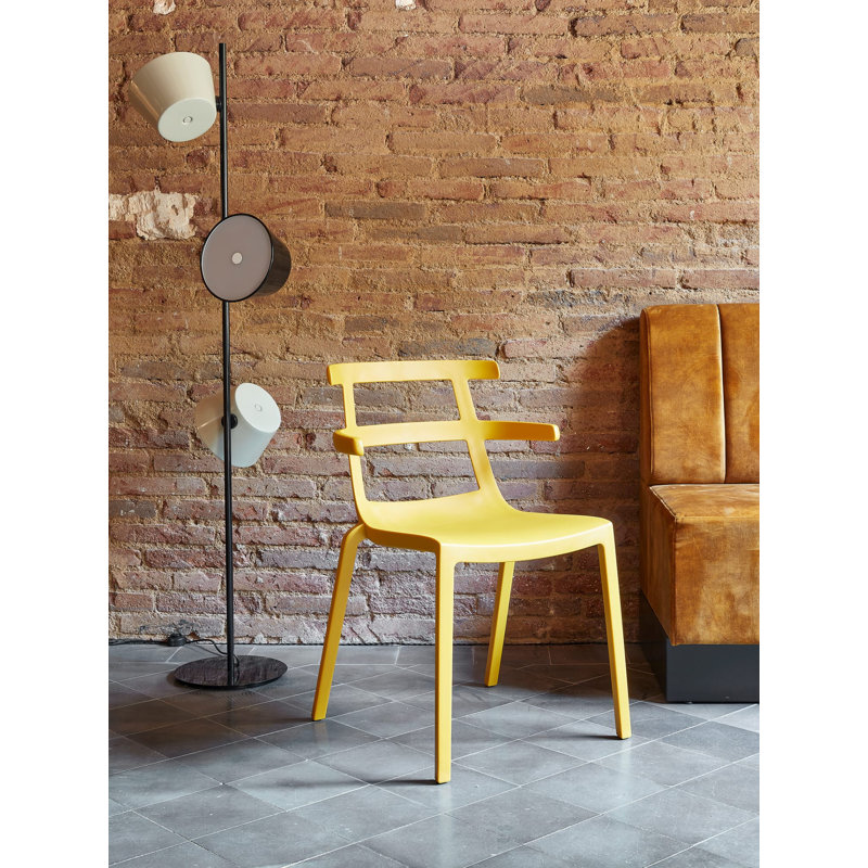 Tokyo Outdoor Dining Side Chair, Red
