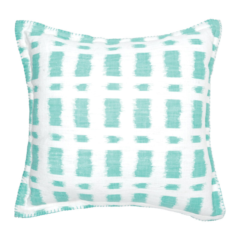 Dash Geometric Throw Pillow, Surf