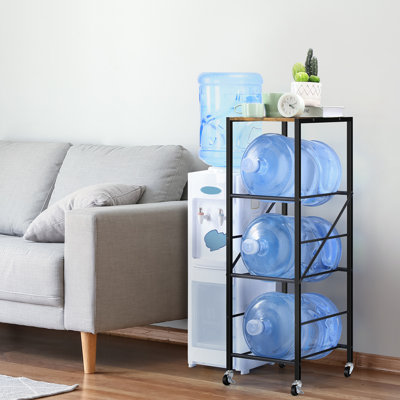 Support de rangement pour cruche d'eau à 3 niveaux à 5 niveaux Brown