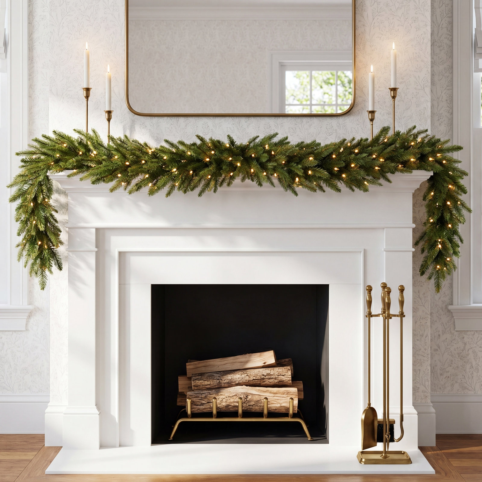 9' Pre-Lit Frasier Grande Garland