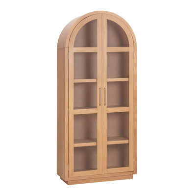 Calhoun Wood Display Cabinet by Ebern Designs