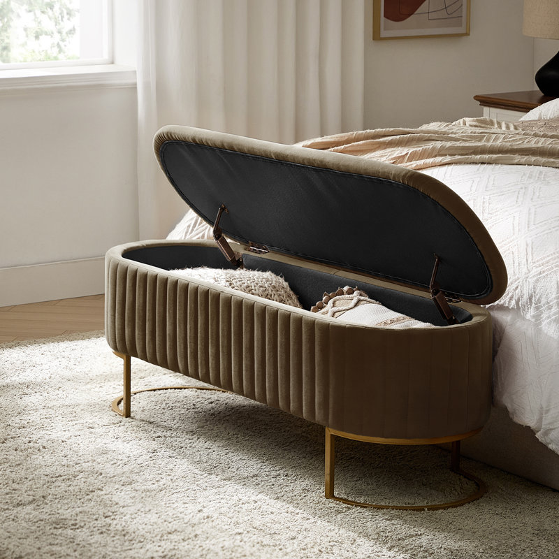 Banc de rangement Ferdinand Paula, Brun