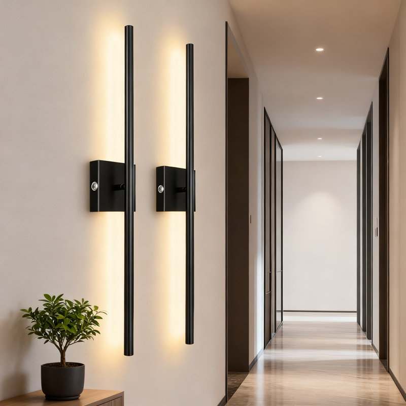 Wireless LED Wall Sconce With Remote Control,  Battery Operated Wall Light With Adjustable Color Temperature & Brightness, Touch Control And Timer For Bedroom, Living Room, Hallway (2 Pack)