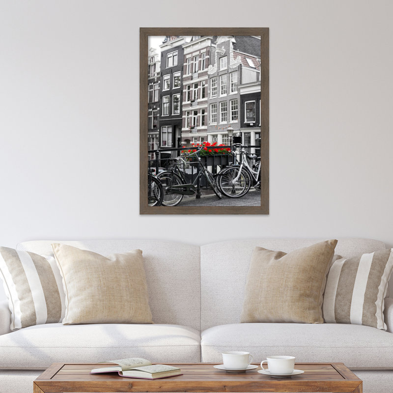 Cadre photo simple en bois étroit, 24 po x 36 po