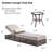 Pecofarm 6-Piece All-Weather Outdoor Conversation Set With 5" Thick Cushions, 5-Position Adjustable Patio Recliner And Side Table-124199638