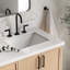 Meuble-lavabo double rectangulaire 61 po avec comptoir en quartz pur Ariel Kelly-105988782