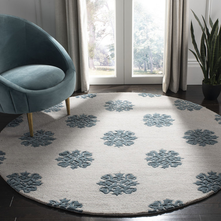 Candelo Hand Tufted Wool Floral Rug
