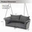 Balancelle suspendue en rotin pour 2 personnes-1688092693