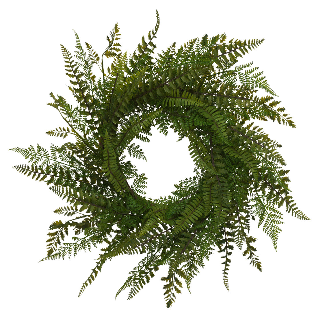 Faux Fern 26'' Wreath Rosalind Wheeler