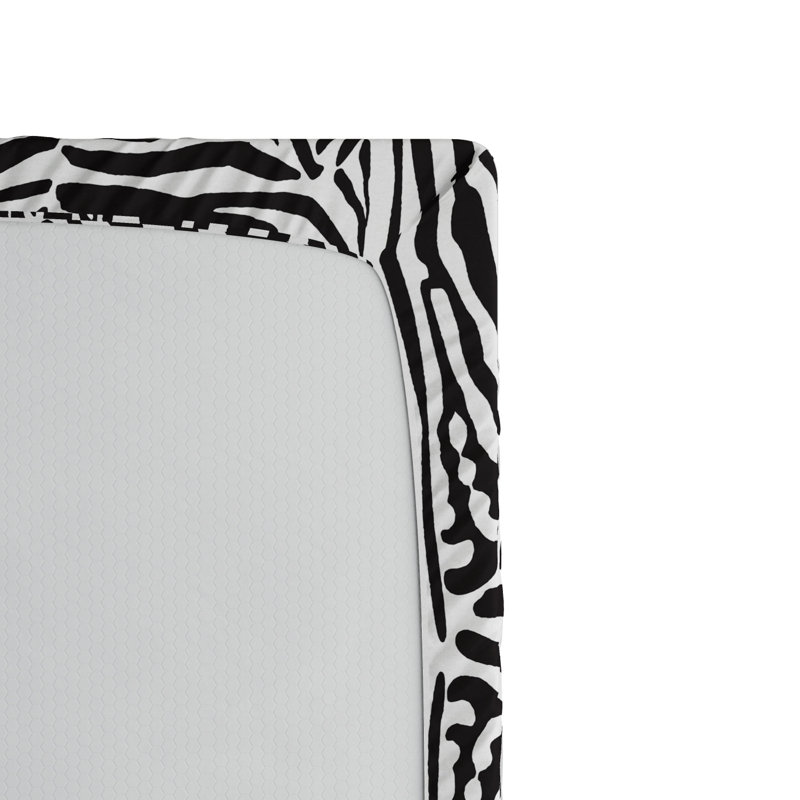 Microfiber Animal Print Fitted Sheet, Queen Fitted Sheet