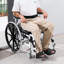 Shower Wheelchair 17.5in Al Alloy Commode Bathroom
