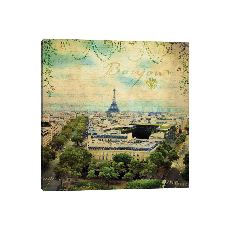 Eiffel Romance V by Sandy Lloyd - Wrapped Canvas Print, 30.48 cm H x 30.48 cm W