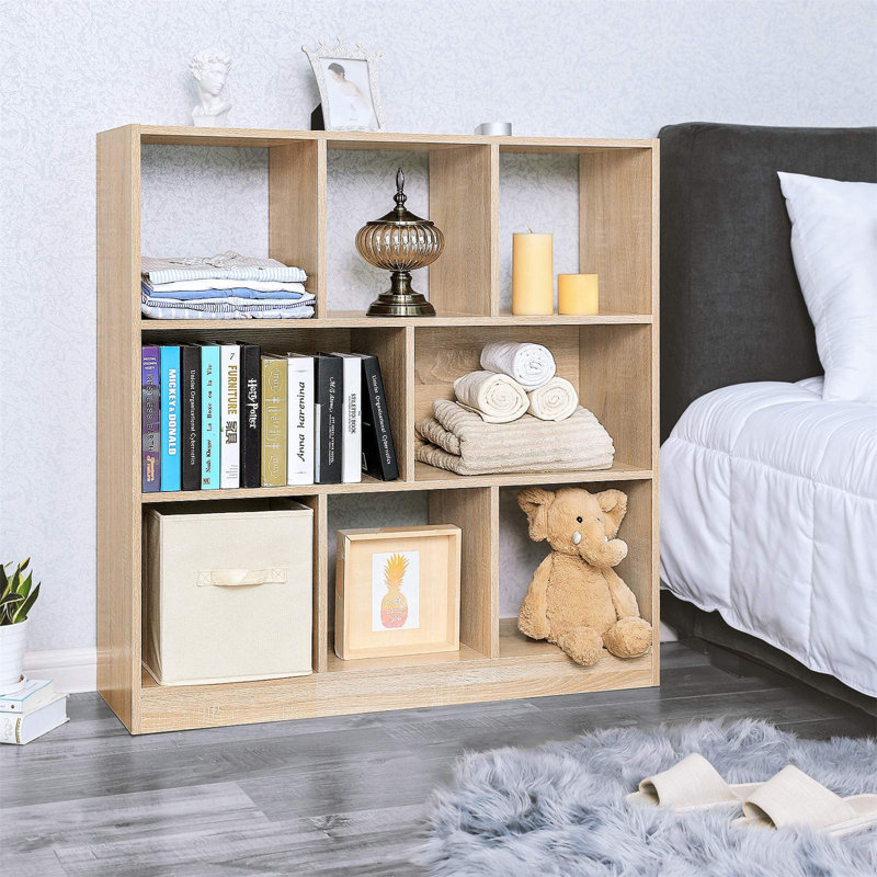 Lourdes 100cm H x 97.5cm W Standard Bookcase, Oak