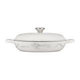Le Creuset Signature Enameled Cast Iron Marble Collection 3.5 Qt Braiser with Lid