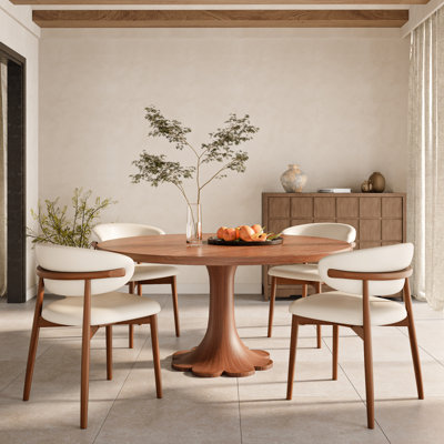 Kitchen/Dining Room Table Set Solid Wood (1 Table 4 Chairs/6 Chairs) For Restaurant & Home Comfort Meets Timeless Style